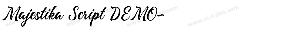 Majestika Script DEMO字体转换